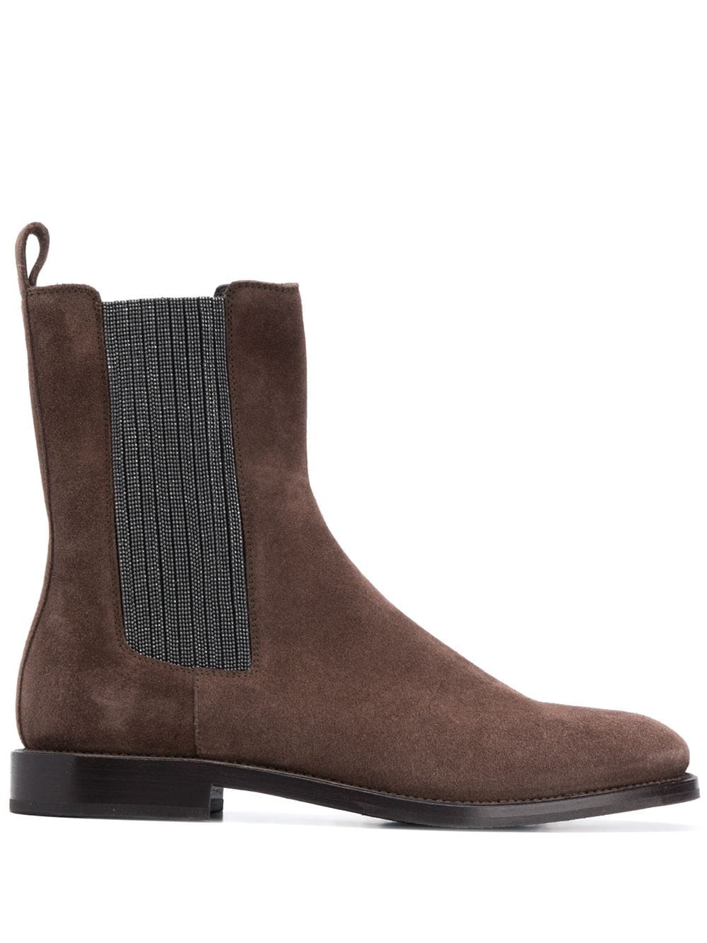 beaded-side long Chelsea boots - 1