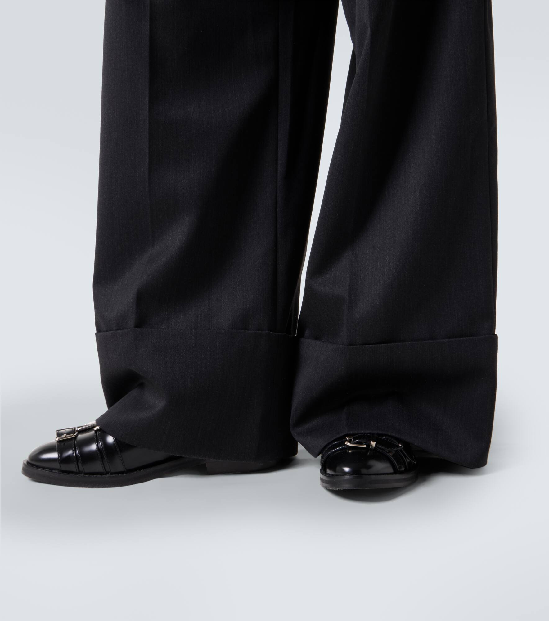 Belted wide-leg pants - 6