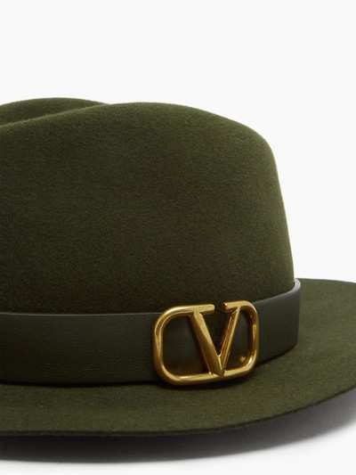 Valentino Logo-band felt trilby outlook