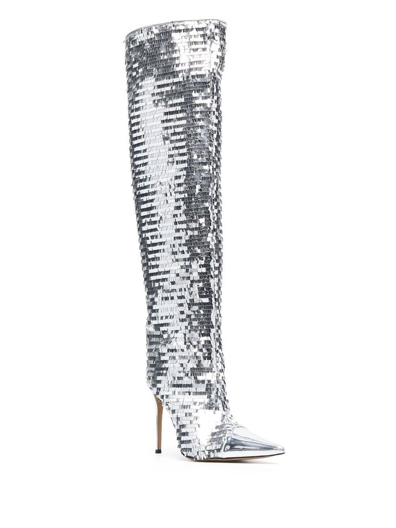 ALEXANDRE VAUTHIER Clem sequinned knee-high boots outlook