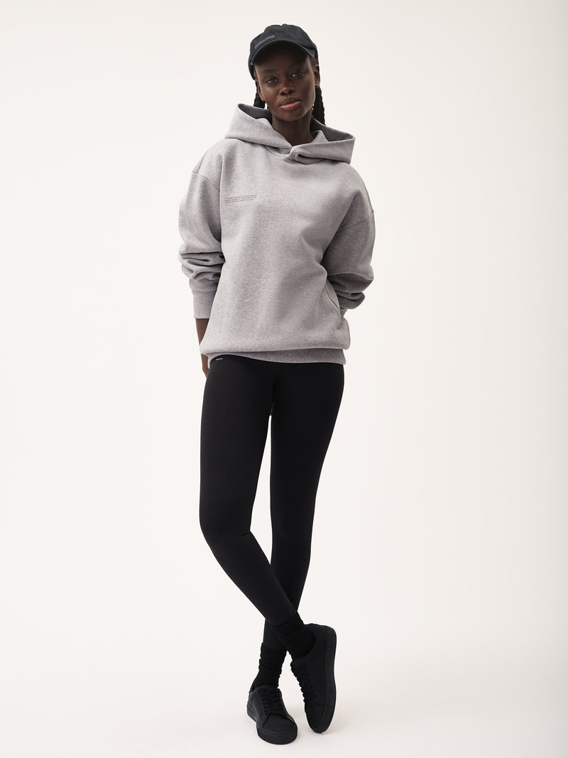 PANGAIA Womens DNA Hoodie - Grey Marl outlook