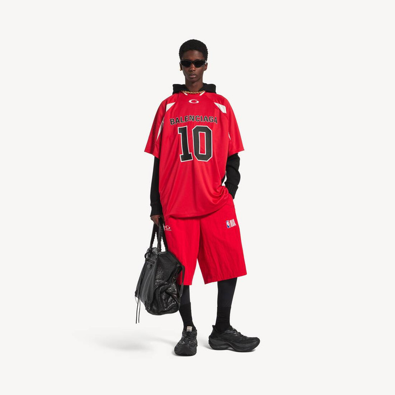 BALENCIAGA Men's Balenciaga | Nba Collaboration Tracksuit Shorts in New Black outlook