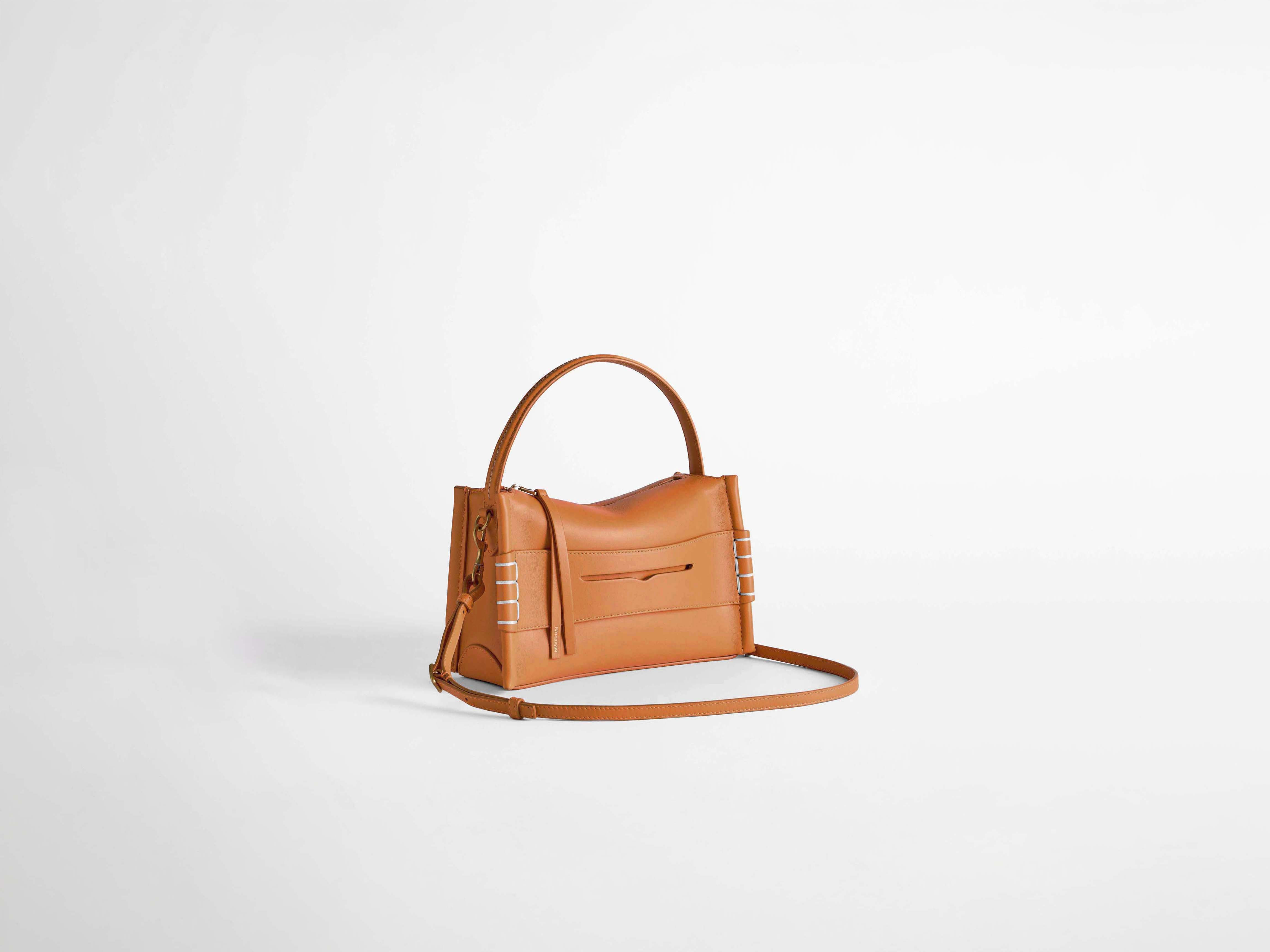 SMALL LOAFER BAG IN TAN LEATHER - 2