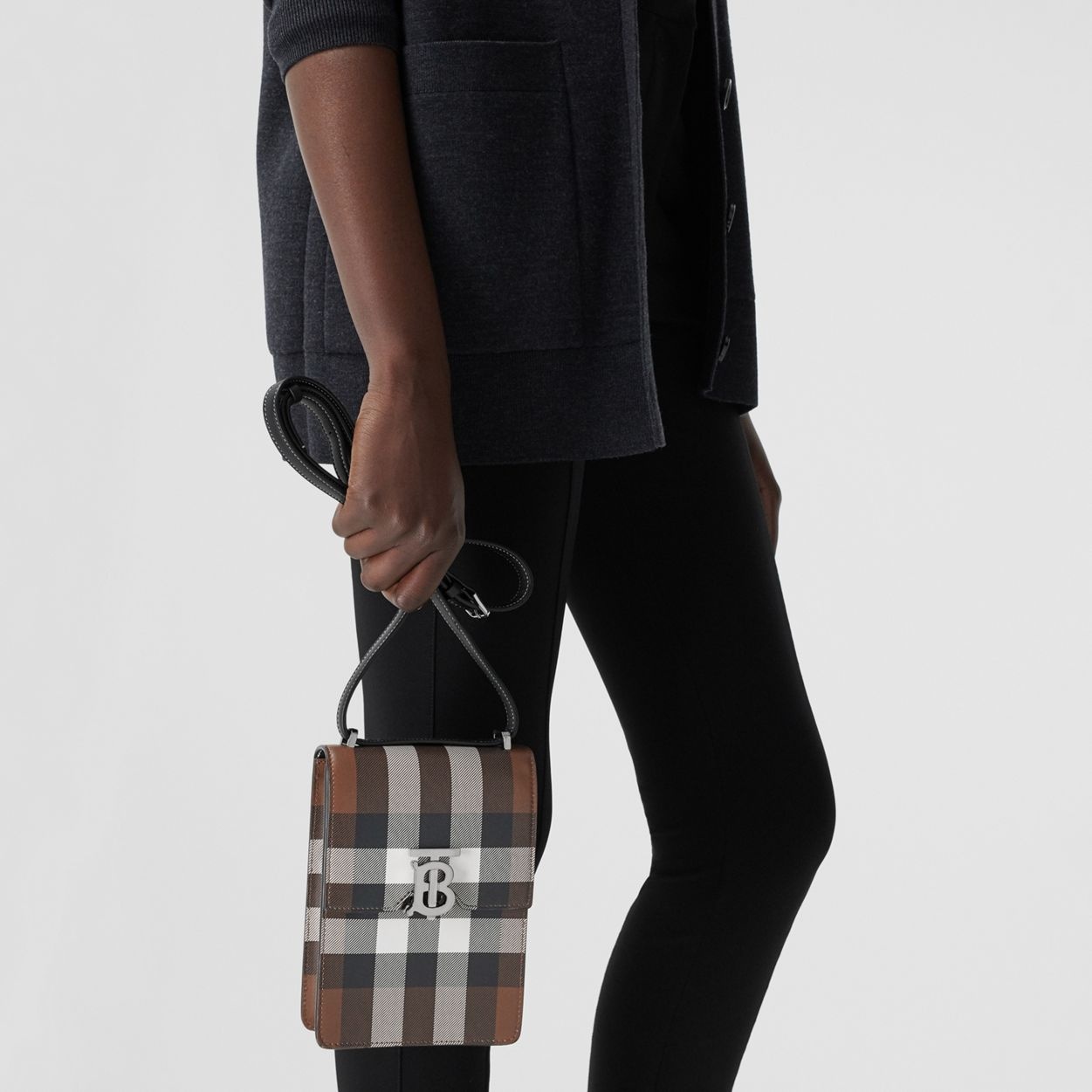 Check Print Leather Robin Bag - 10