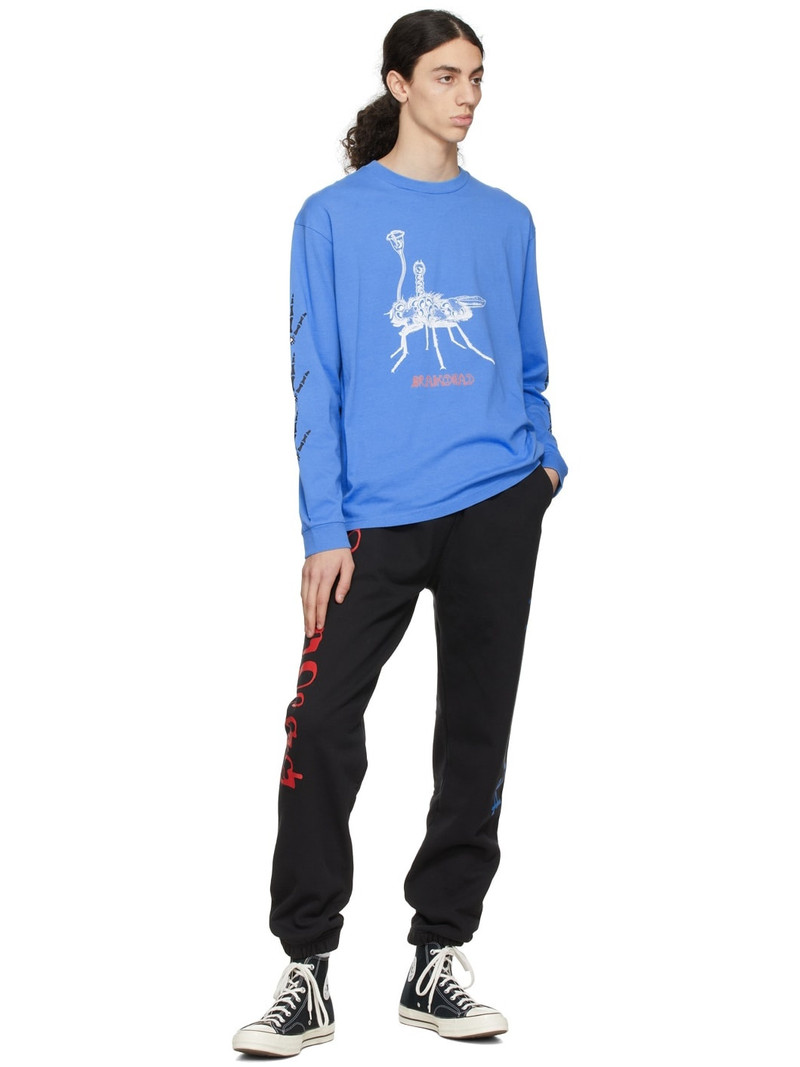 BRAIN DEAD Blue Worm In The Apple T-Shirt outlook
