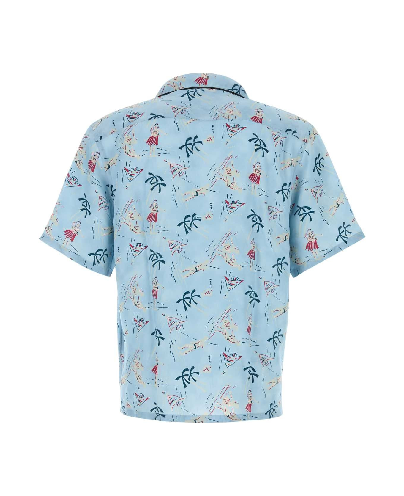 Printed Satin Shirt - 2