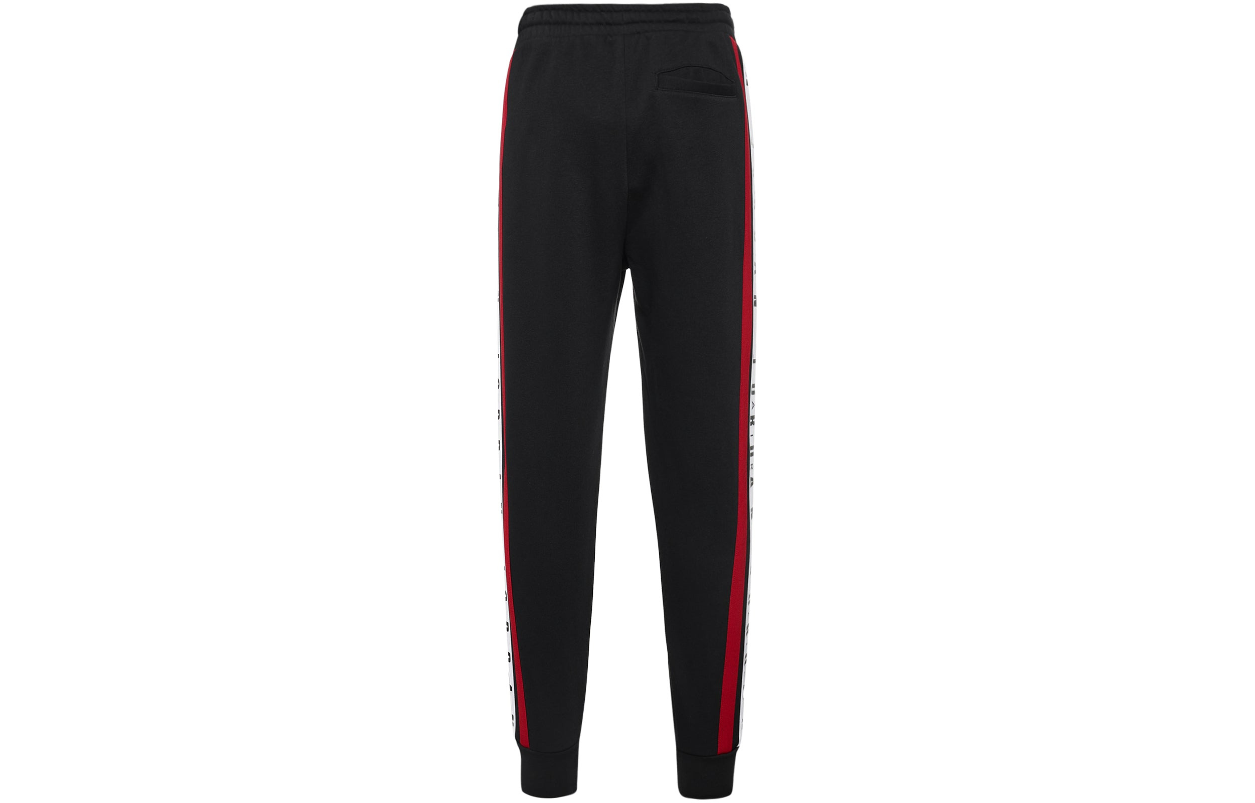 Air Jordan Logo Splicing Fleece Lined Stay Warm Bundle Feet Sweatpants Winter Men's Black DD2329-010 - 3
