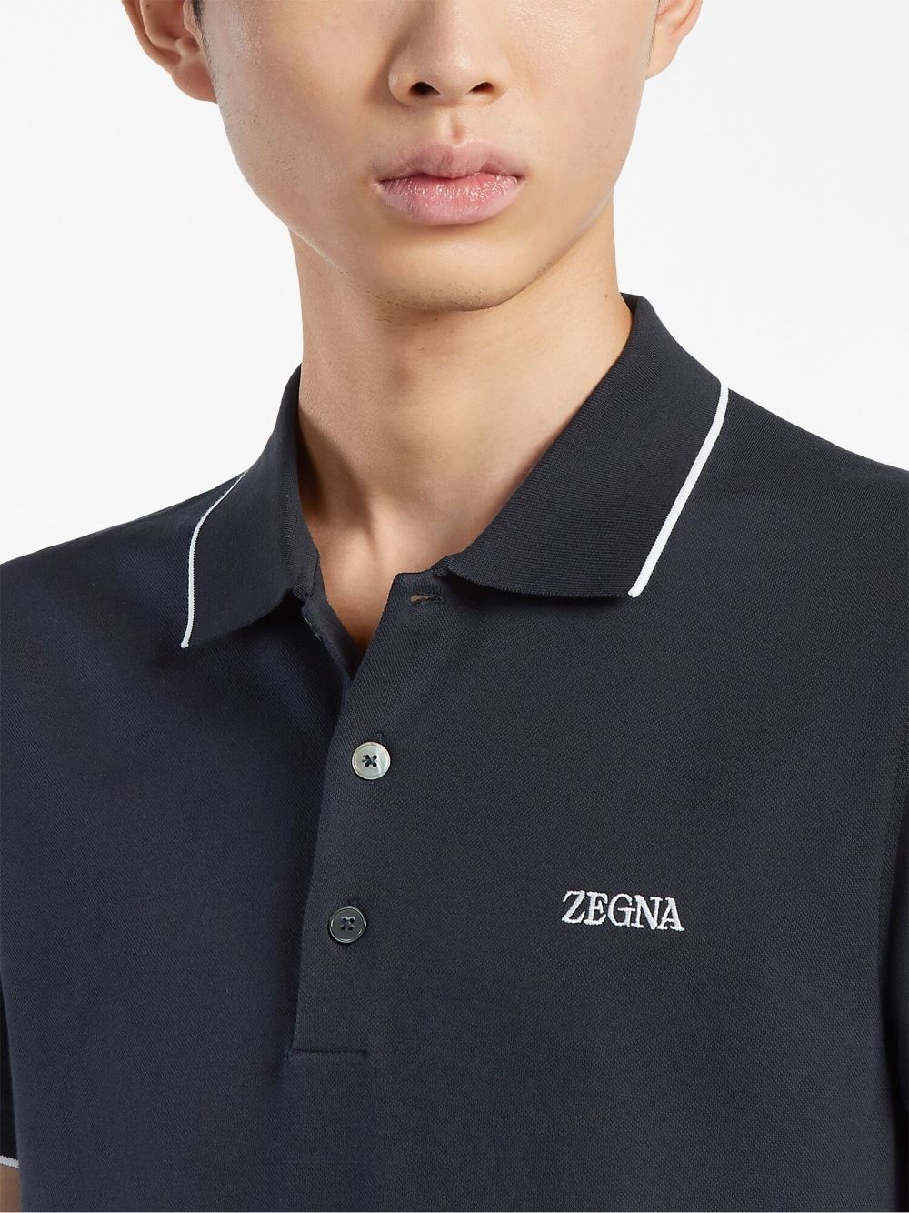 stretch-cotton polo shirt - 5