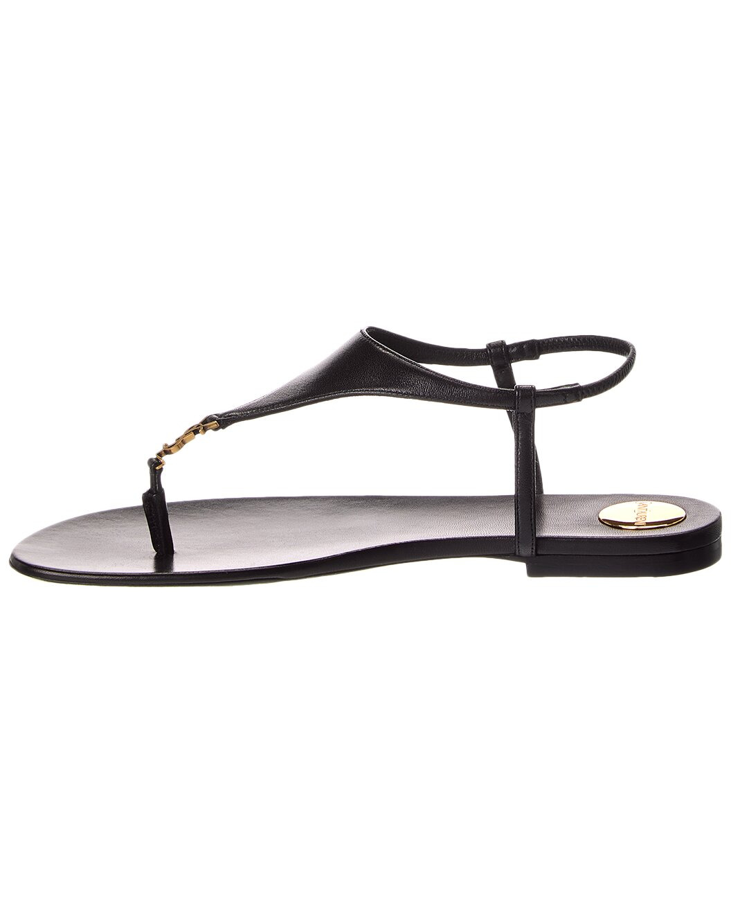 Saint Laurent Cassandre Leather Sandal - 2