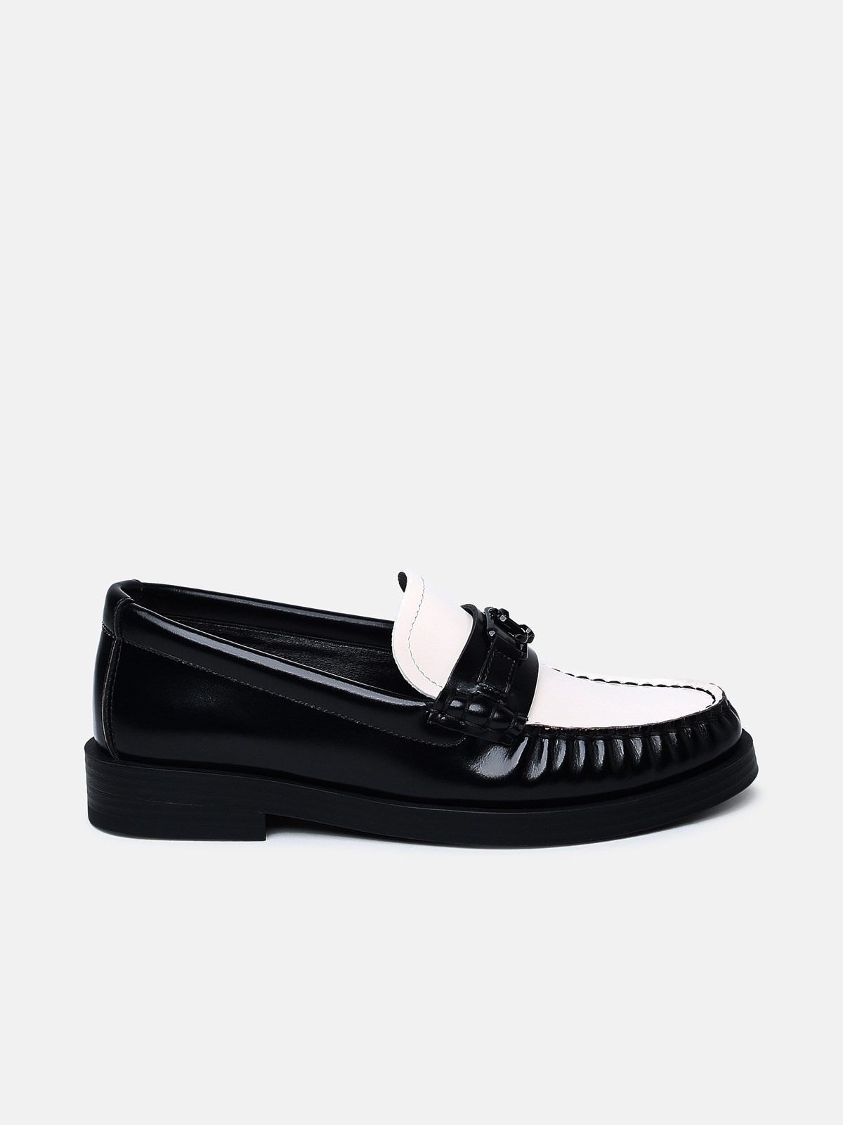 TWO-TONE LEATHER LOAFERS - 1