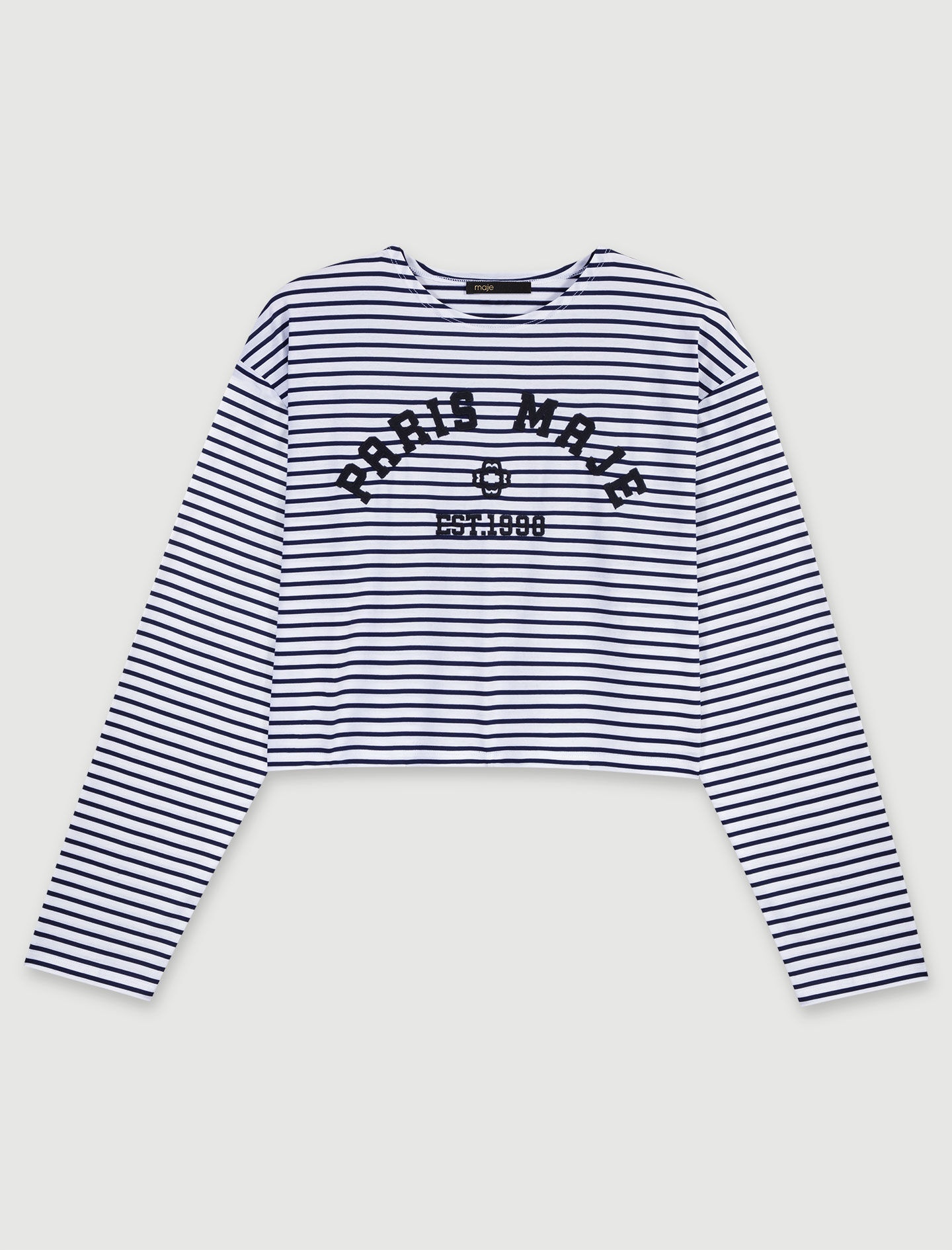 Cropped short-sleeves T-shirt - 1