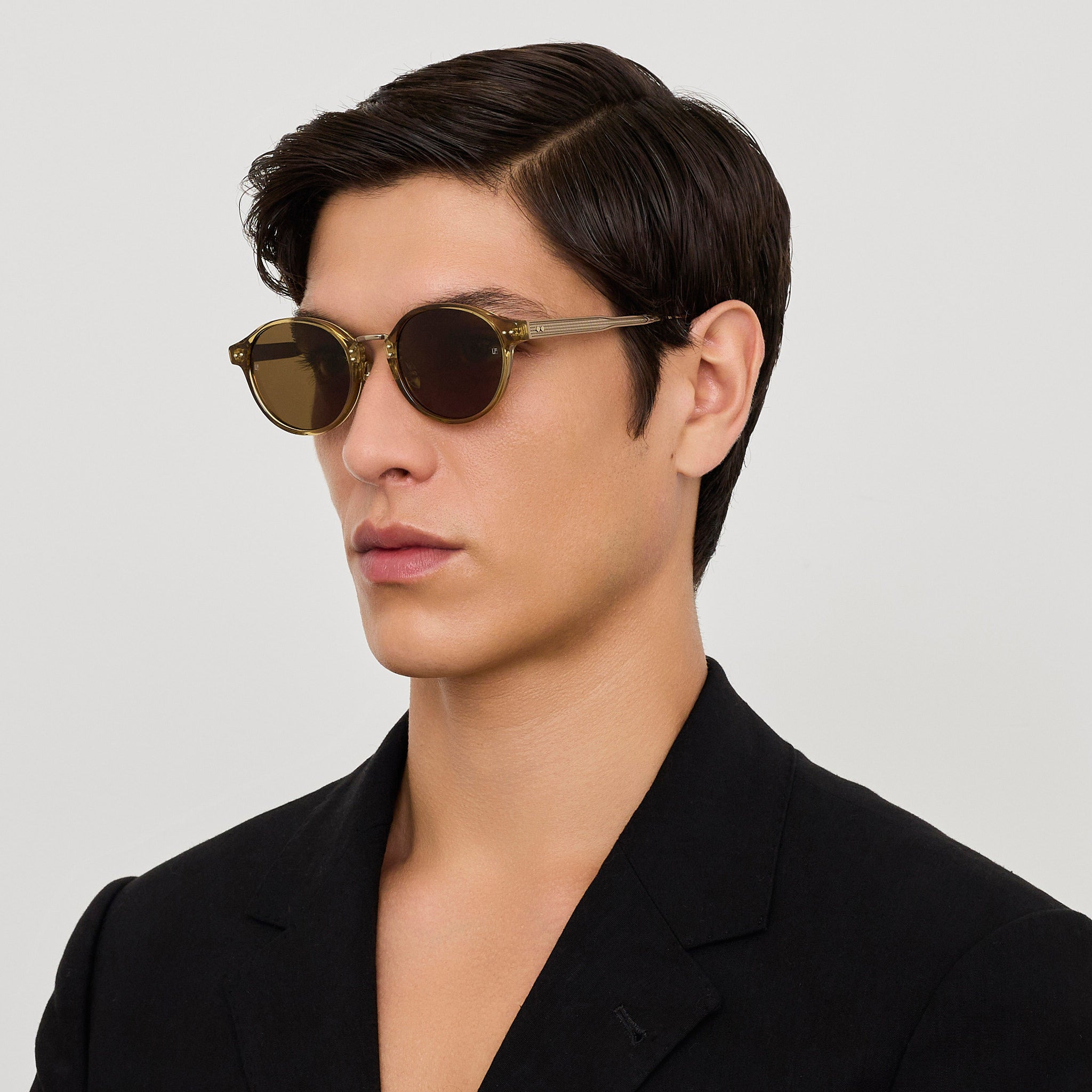 Marco Sunglasses in Khaki and Gold - 5