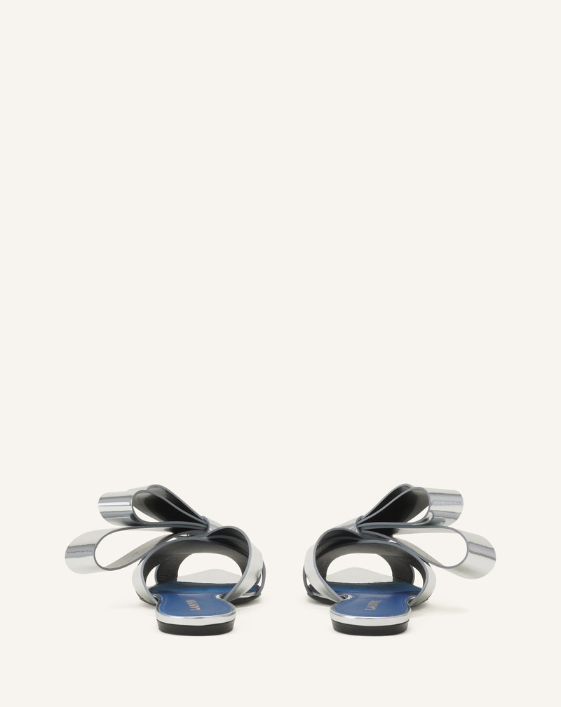 CADEAU MULE FLATS IN METALLIC LEATHER 3