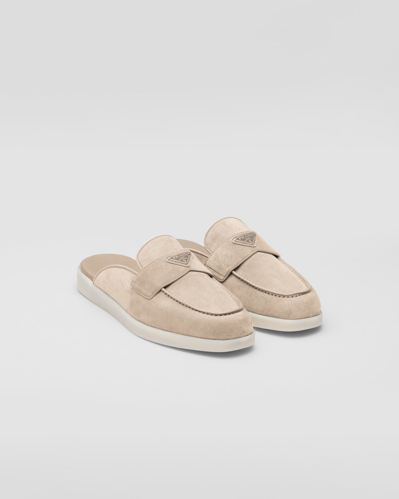 Suede sabots 1