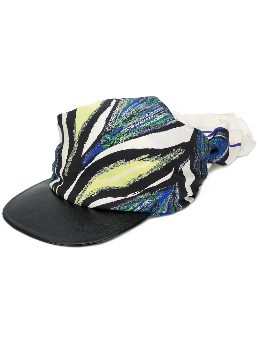 abstract print bandana hat - 1