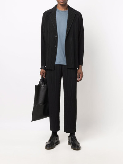 ISSEY MIYAKE pleated single-breasted blazer outlook