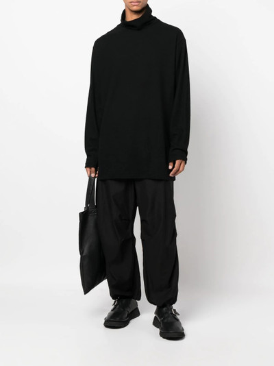 Yohji Yamamoto oversized wool turtleneck jumper outlook