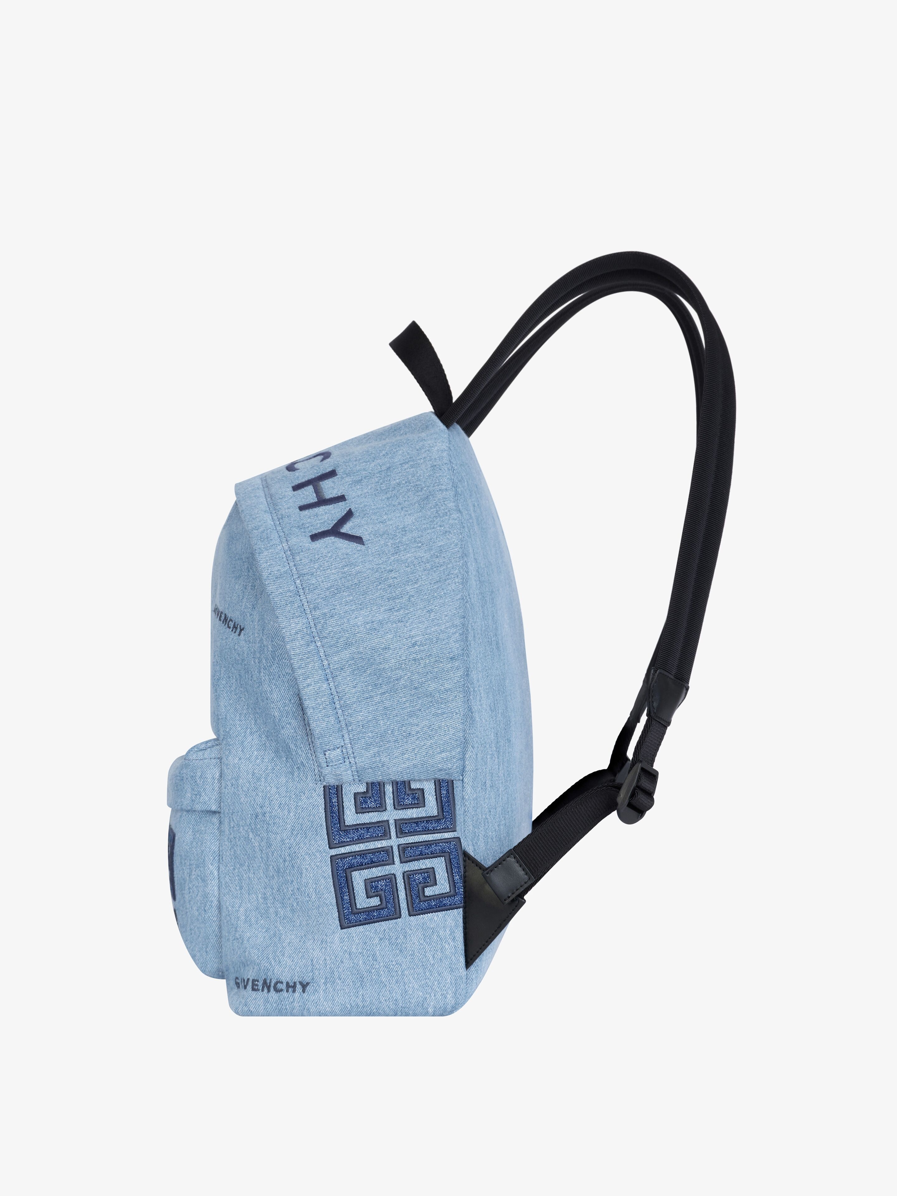 ESSENTIAL U BACKPACK IN 4G EMBROIDERED DENIM - 3