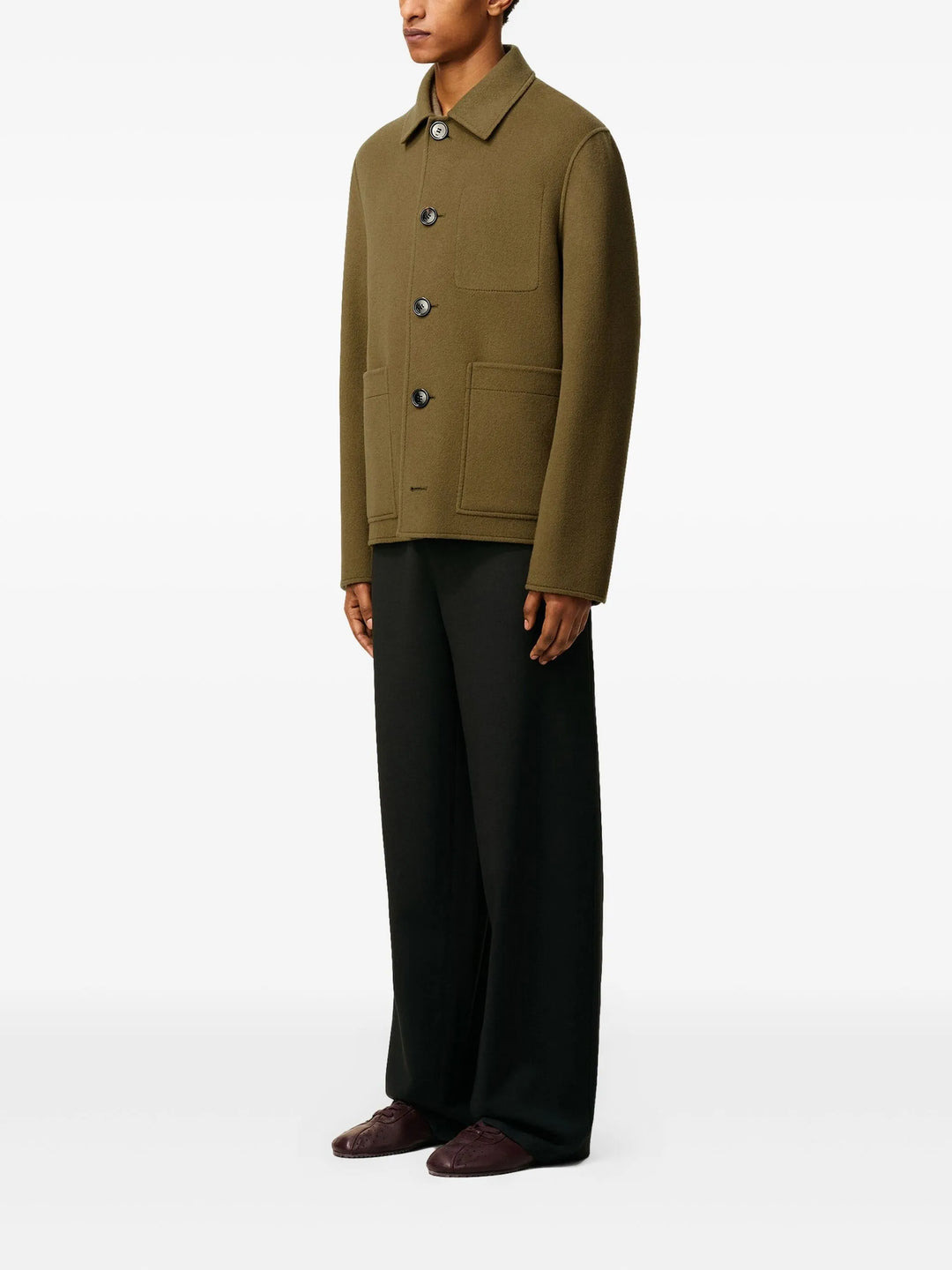 Boxy Buttoned Jacket - 3