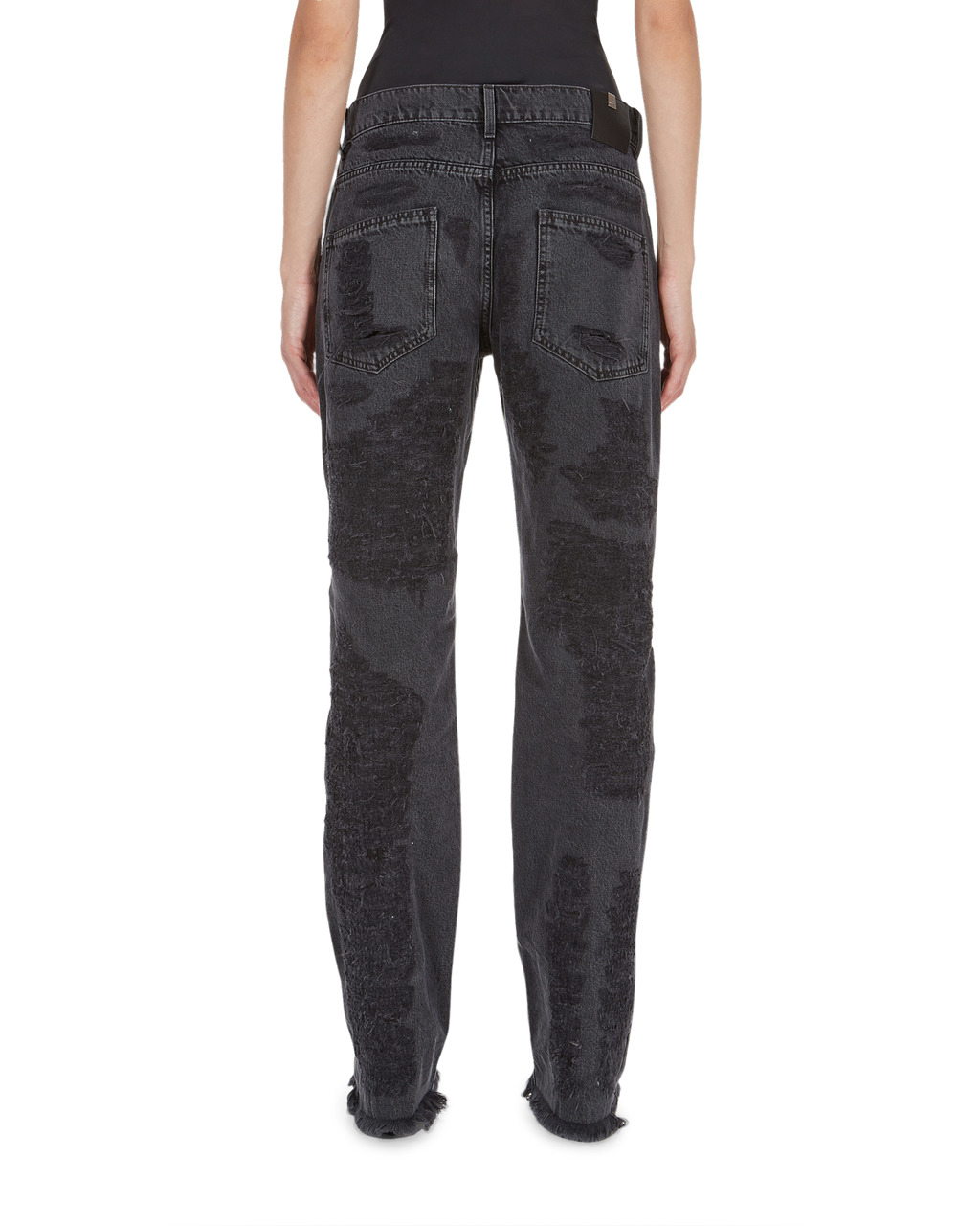 DESTROYED EMBROIDERY JEAN - 9