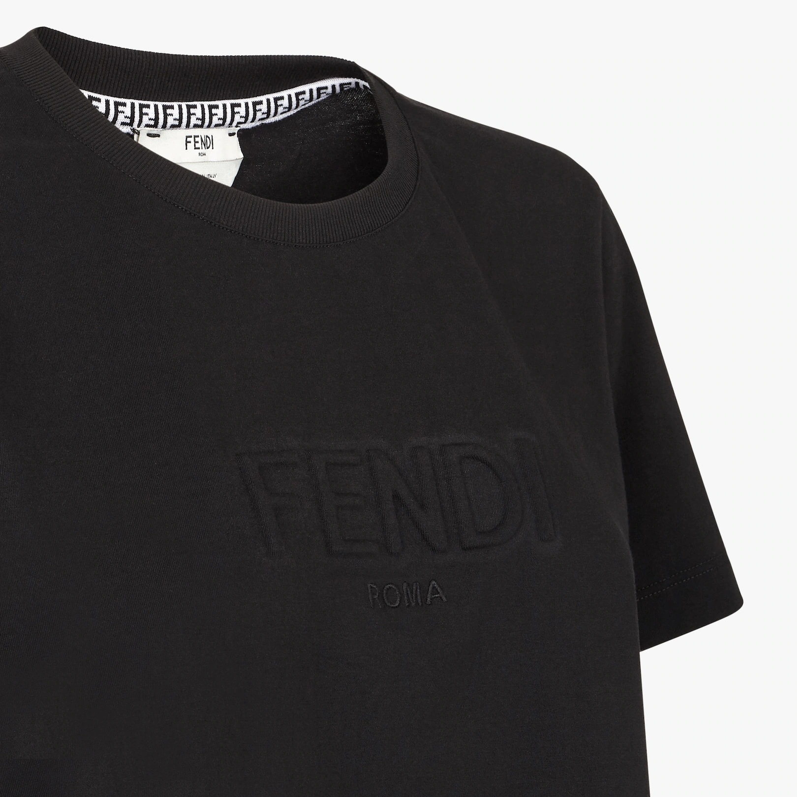 Black jersey T-shirt - 3