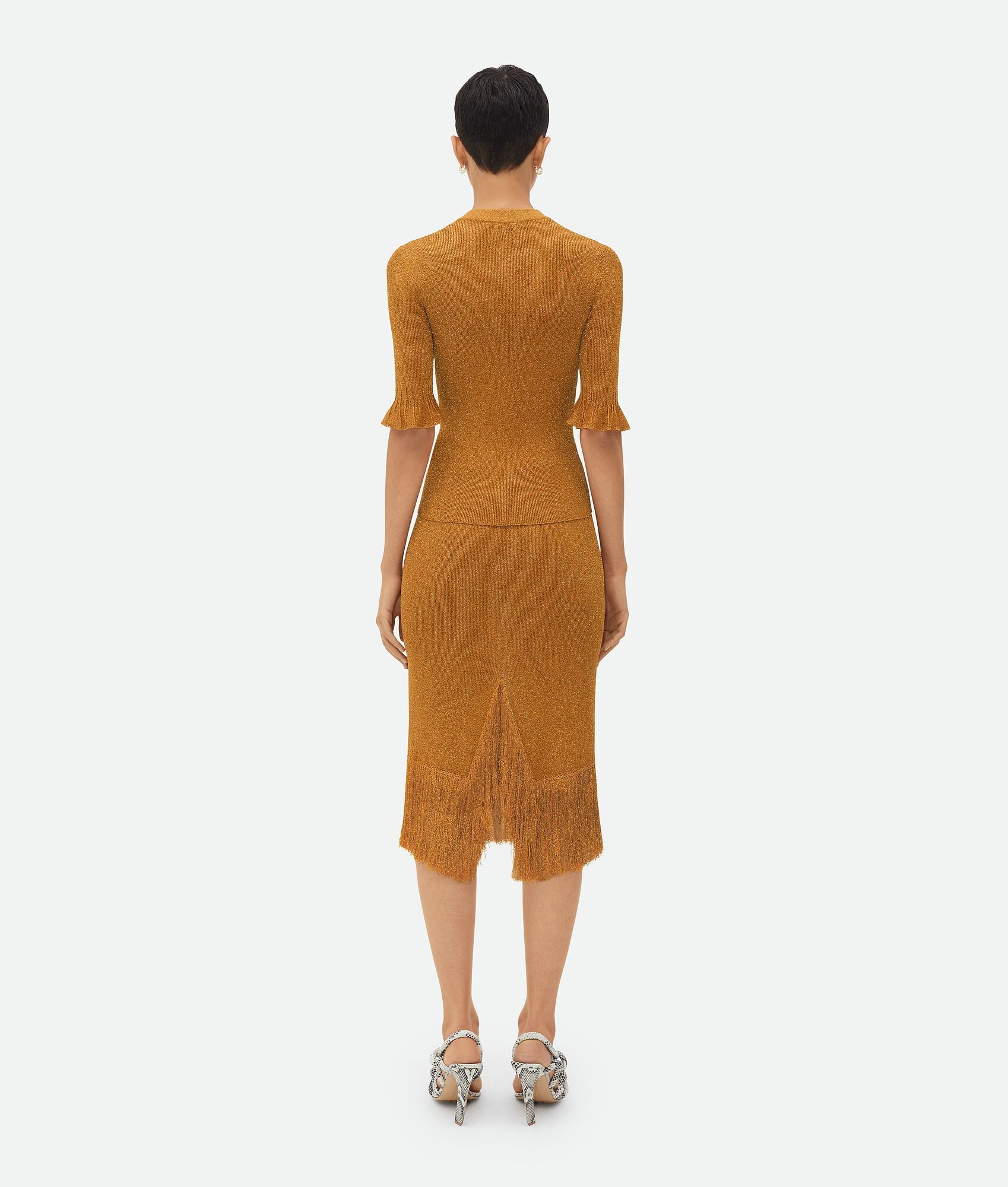 Lurex Ribbed Jumper - 3