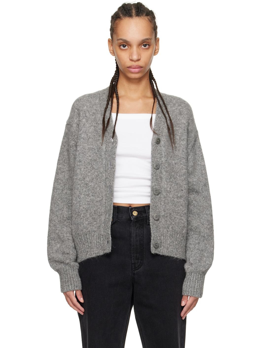 Gray 'The Jacquemus' Cardigan - 1