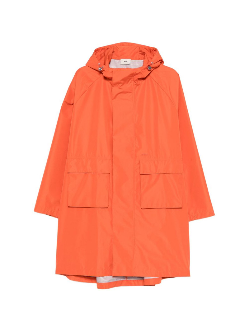 flap-pocket hooded coat 1