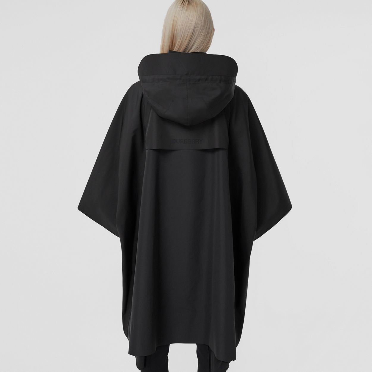 Logo Detail Tailored Hooded Cape - 4