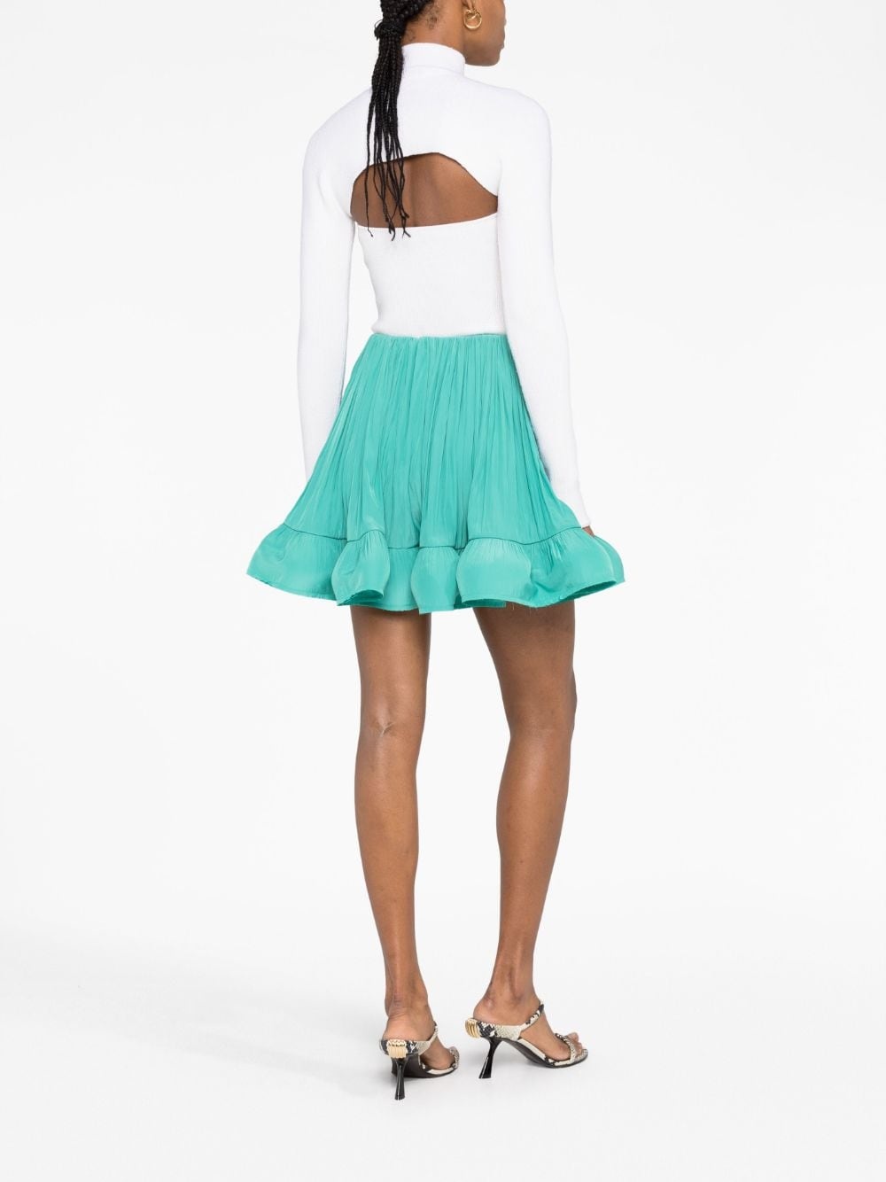 ruffled flared miniskirt - 6