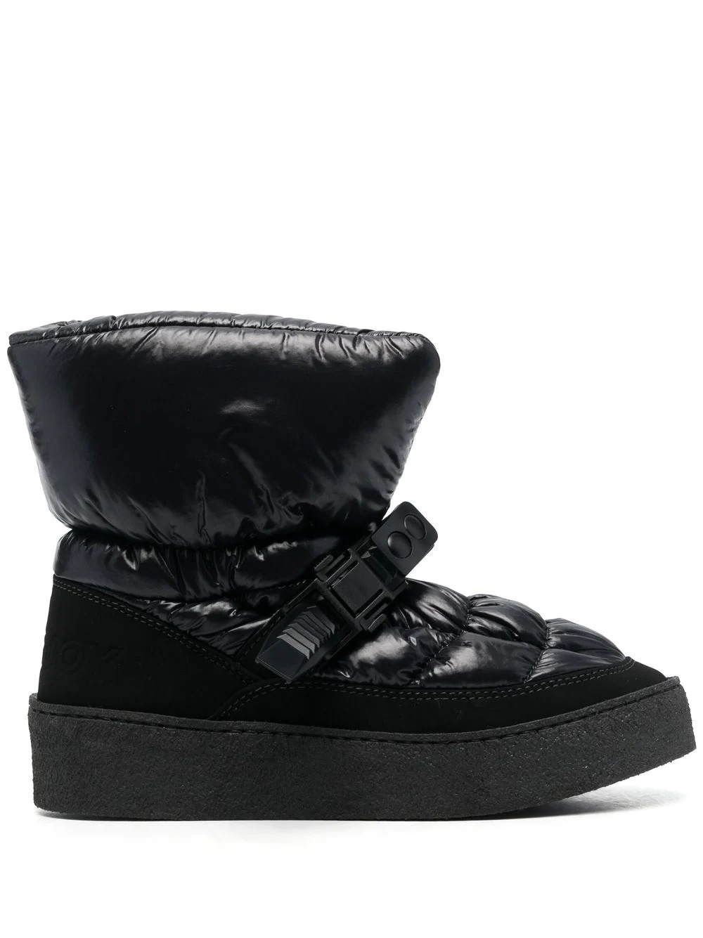 padded buckle-fastening boots - 1