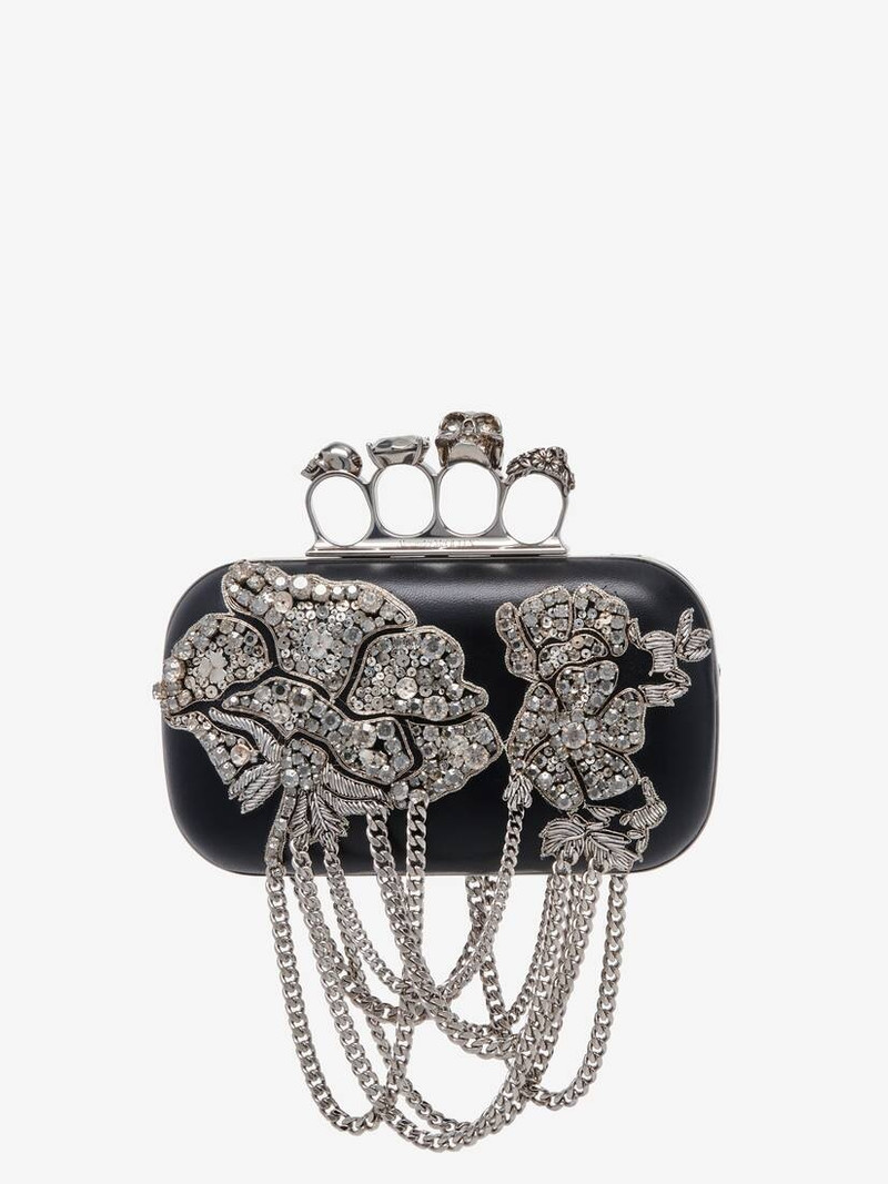 Women's Knuckle Clutch in Black 1