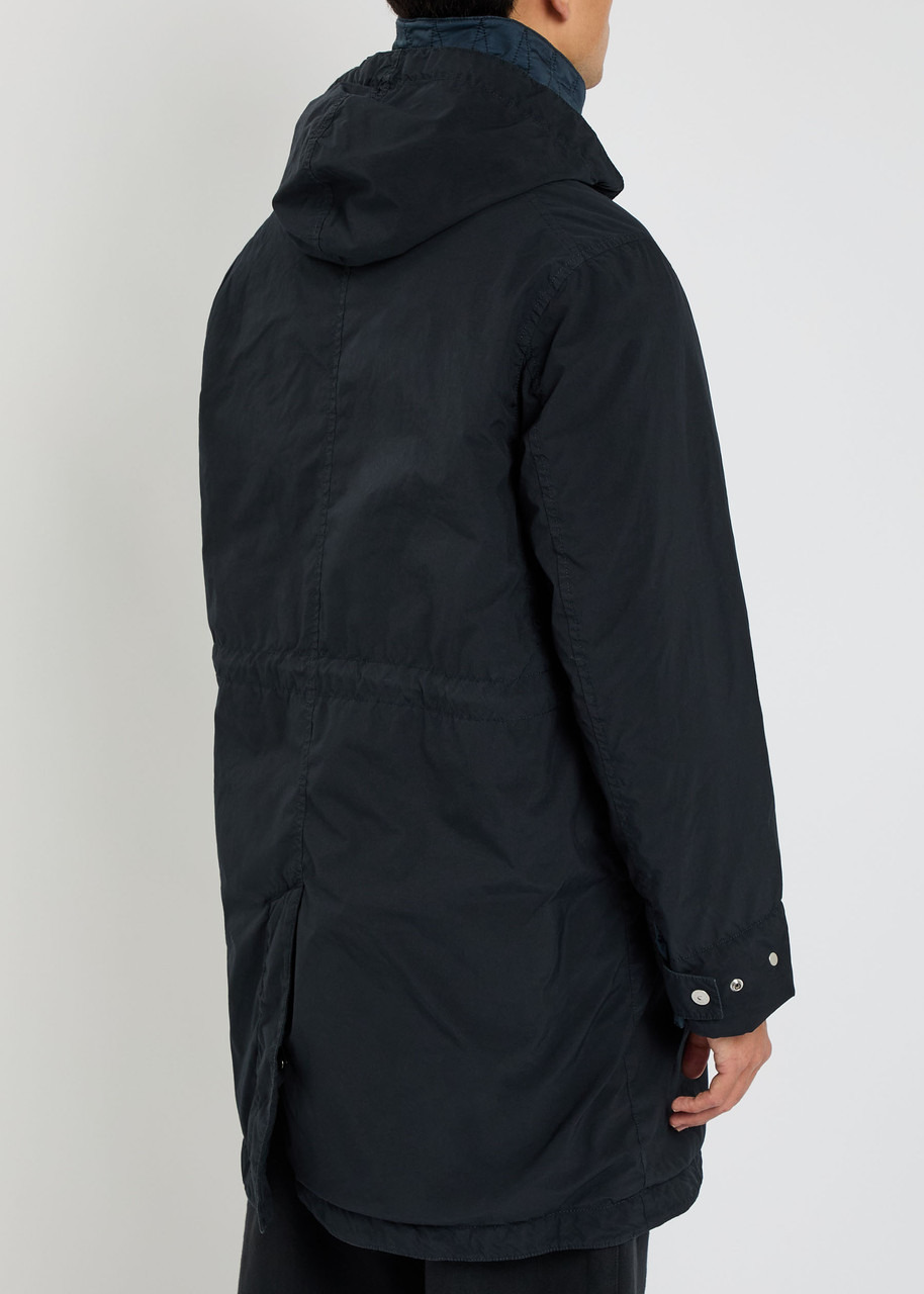 Stone Island Logo Hooded Shell Coat - 3