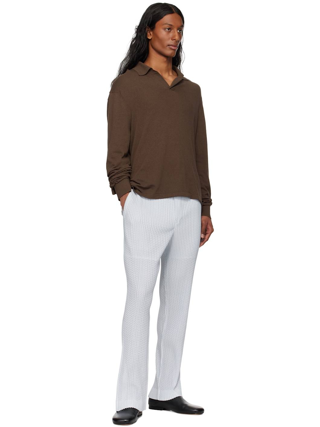 Gray Outer Mesh Trousers - 4