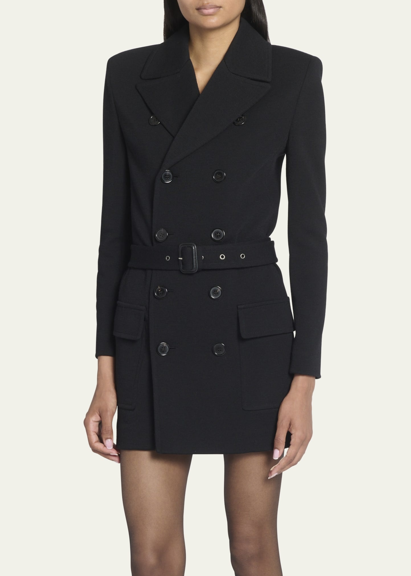 Belted Blazer Mini Dress - 4