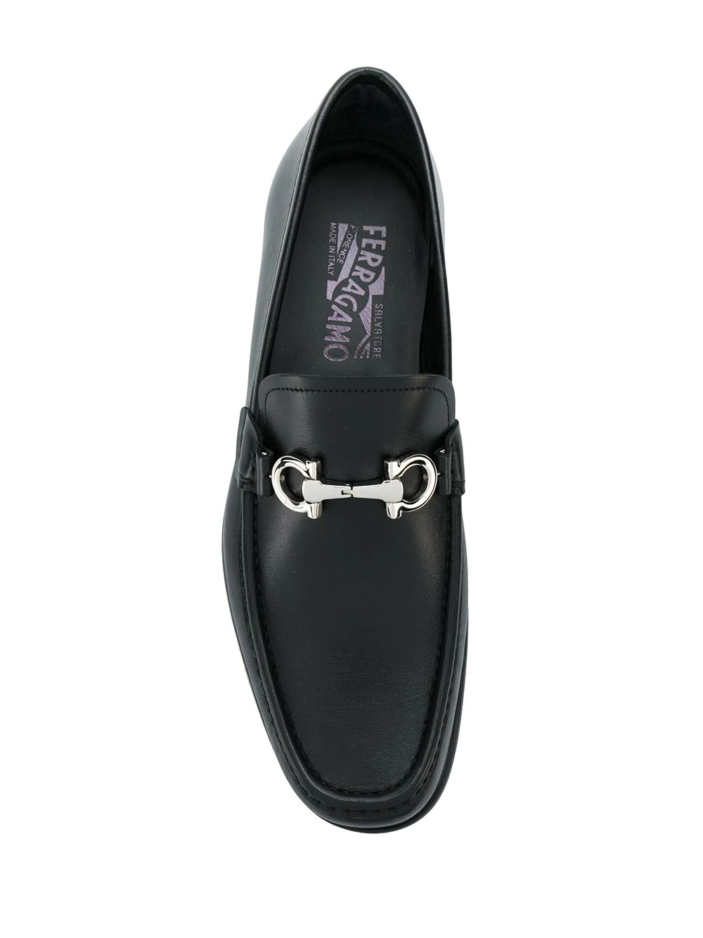 Gancini Reversible Bit loafers - 4