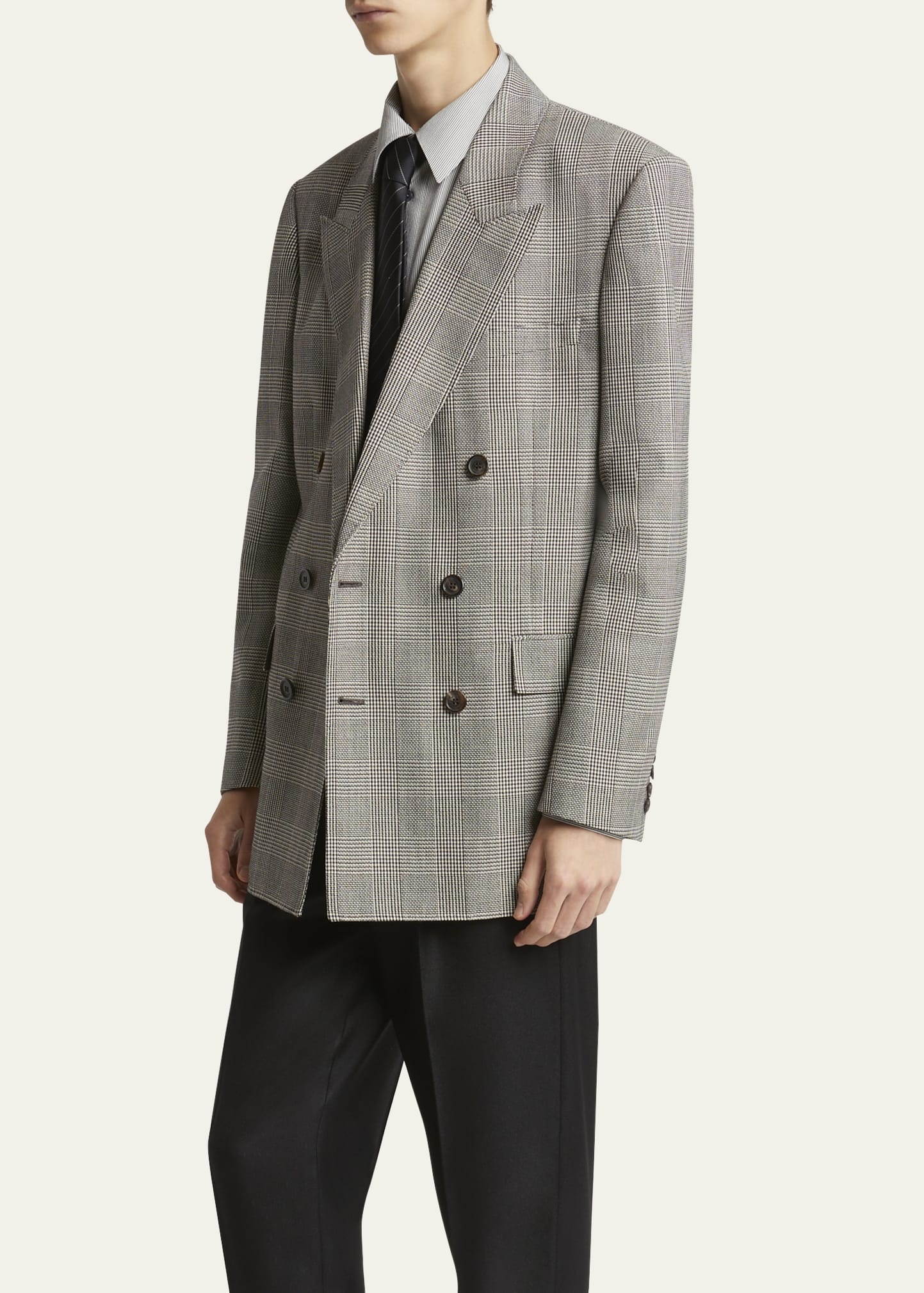 Men's Double-Breasted Relaxed Blazer - 4