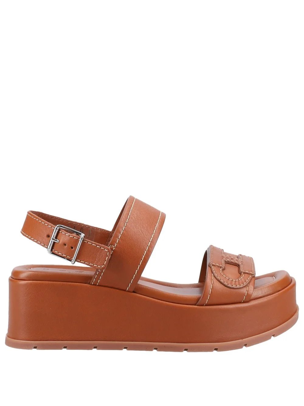 H703 LEATHER PLATFORM SANDALS - 1