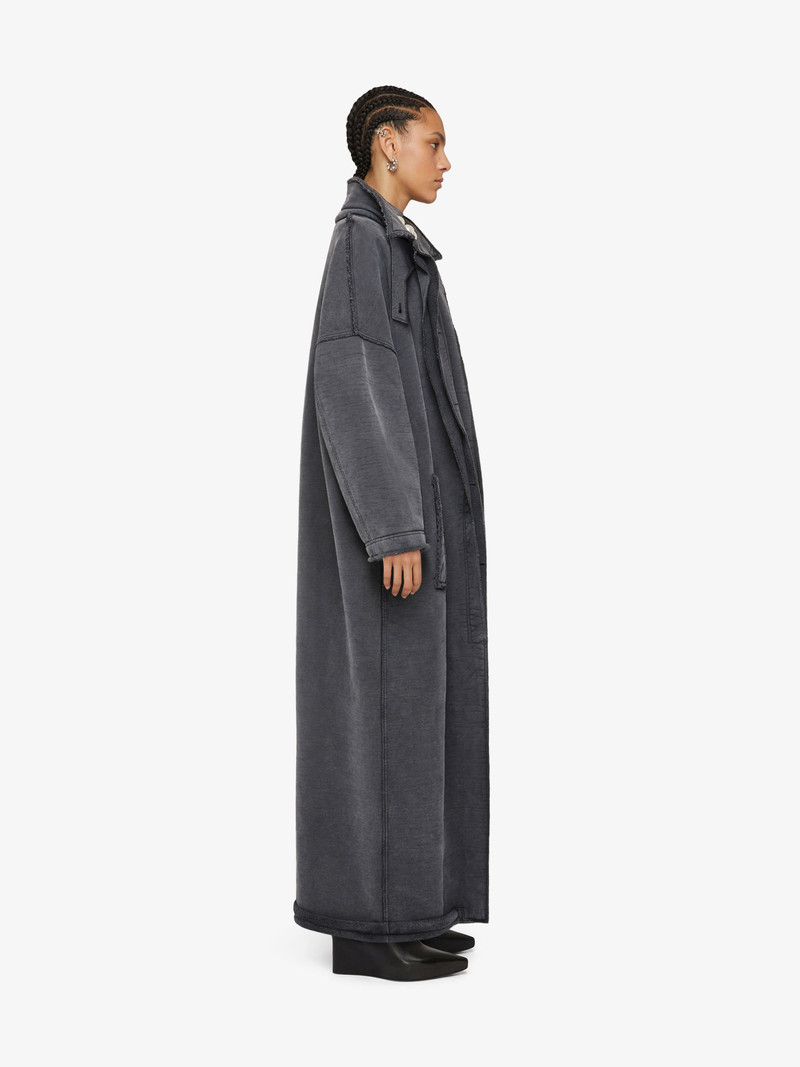 OVERSIZED TRENCH IN WASHED OUT FELPA 3