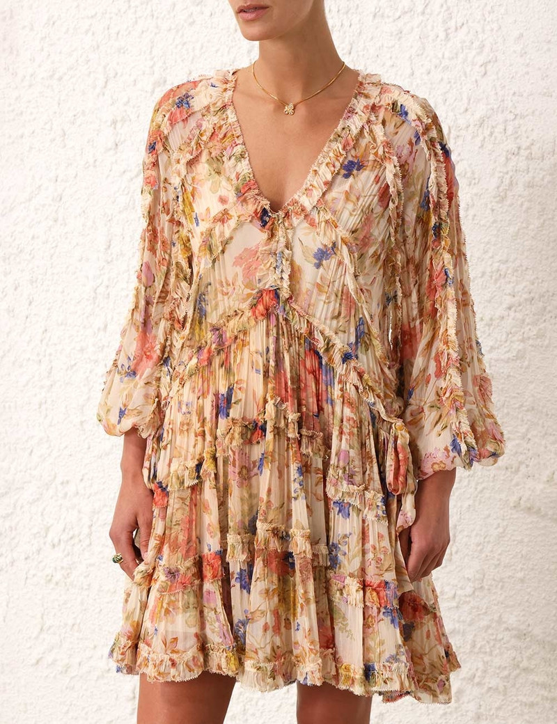 knee length dresses for ladies Lumina Long Sleeve Mini Dress