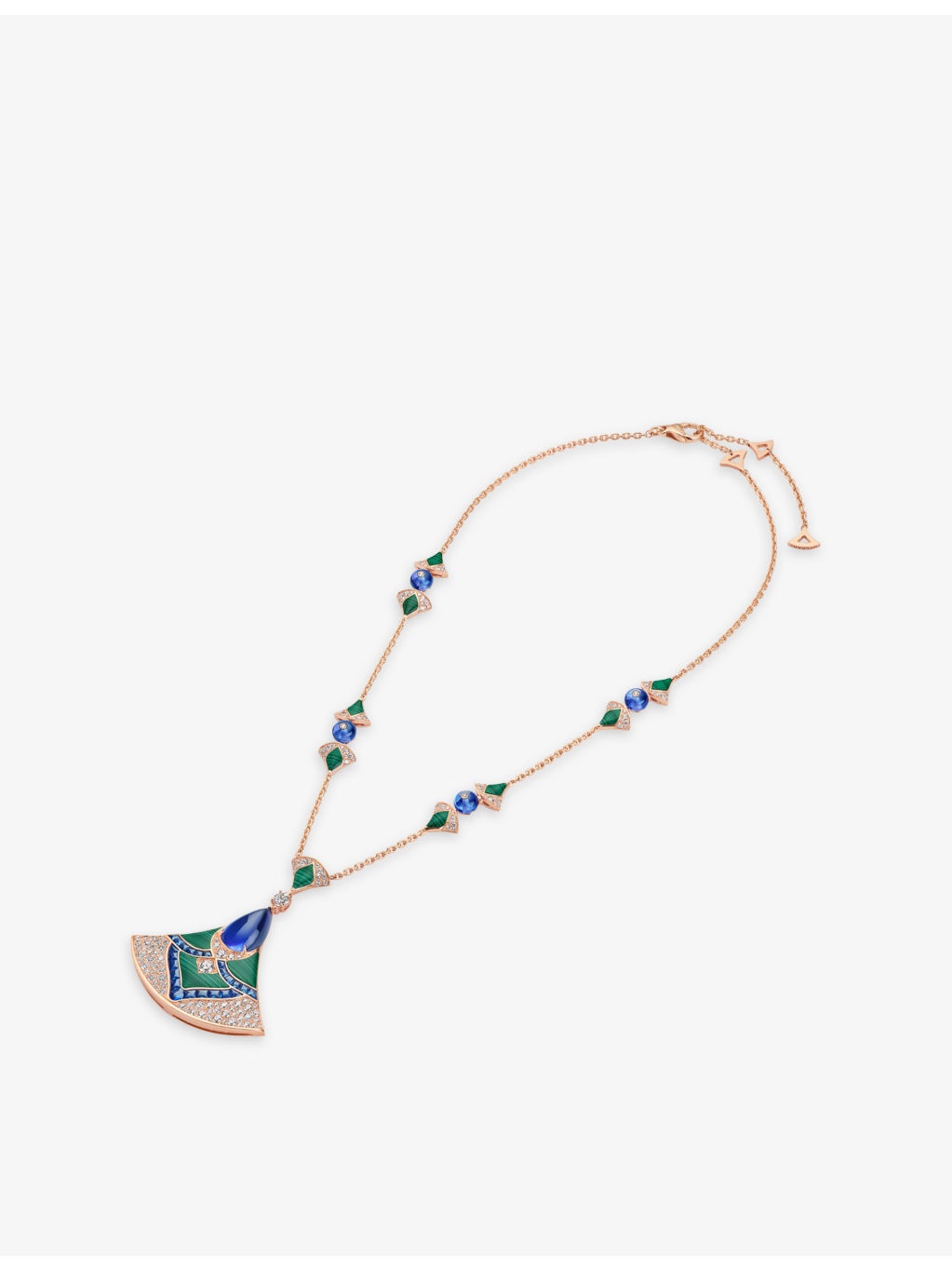 Divas' Dream 18ct rose-gold, 0.23ct and 2.29ct diamonds, 2.30ct sapphires, tanzanite and malachite n - 3