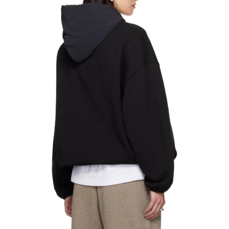 Fear of God Essentials Nylon Fleece Hoodie 'Black' 202SU244310F - 4