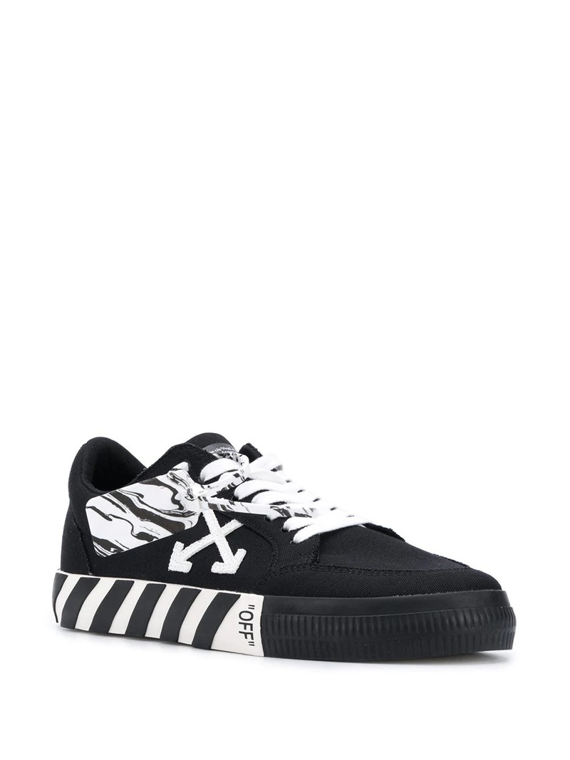 Off-White logo-patch low-top sneakers outlook