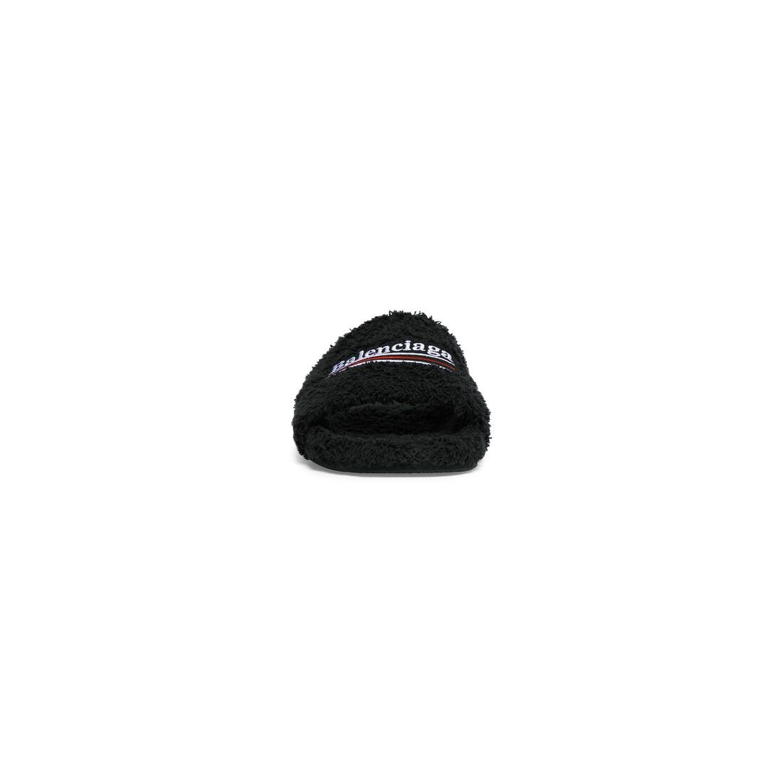 【BALENCIAGA】Furry Slide Sandal In Soft Towel★関税送料込み BALENCIAGA furry slide sandal in soft towel | REVERSIBLE