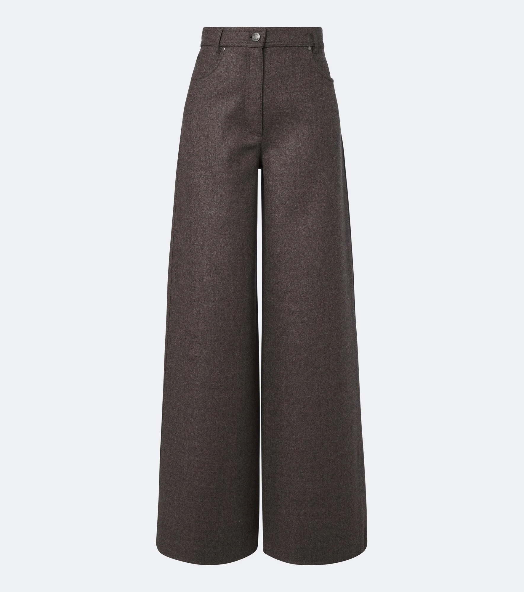 Virgin wool wide-leg pants - 1