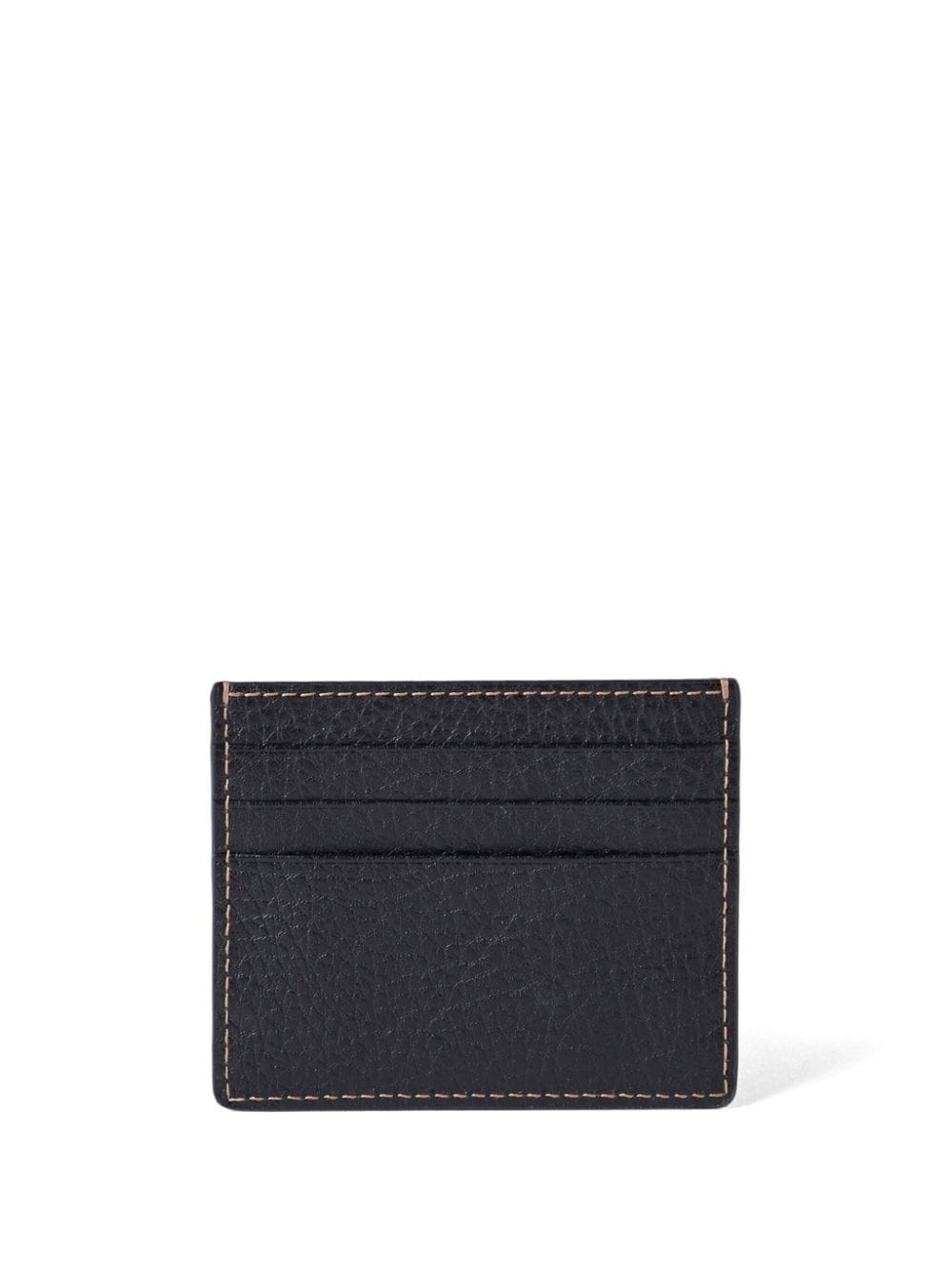 logo-debossed leather cardholder - 2
