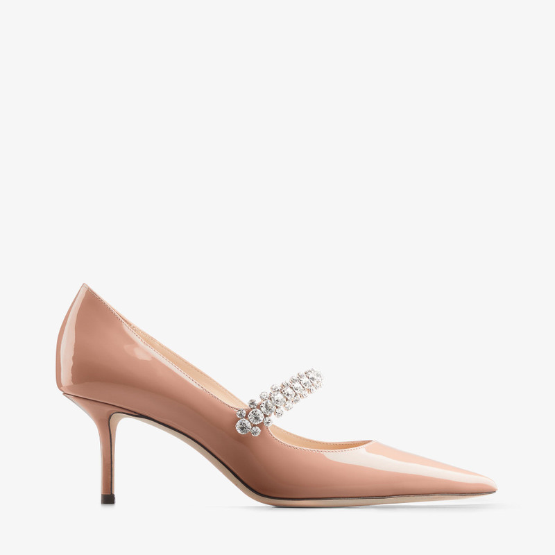 Bing Pump 65 Ballet Pink Patent Leather Pumps with Crystals - 1