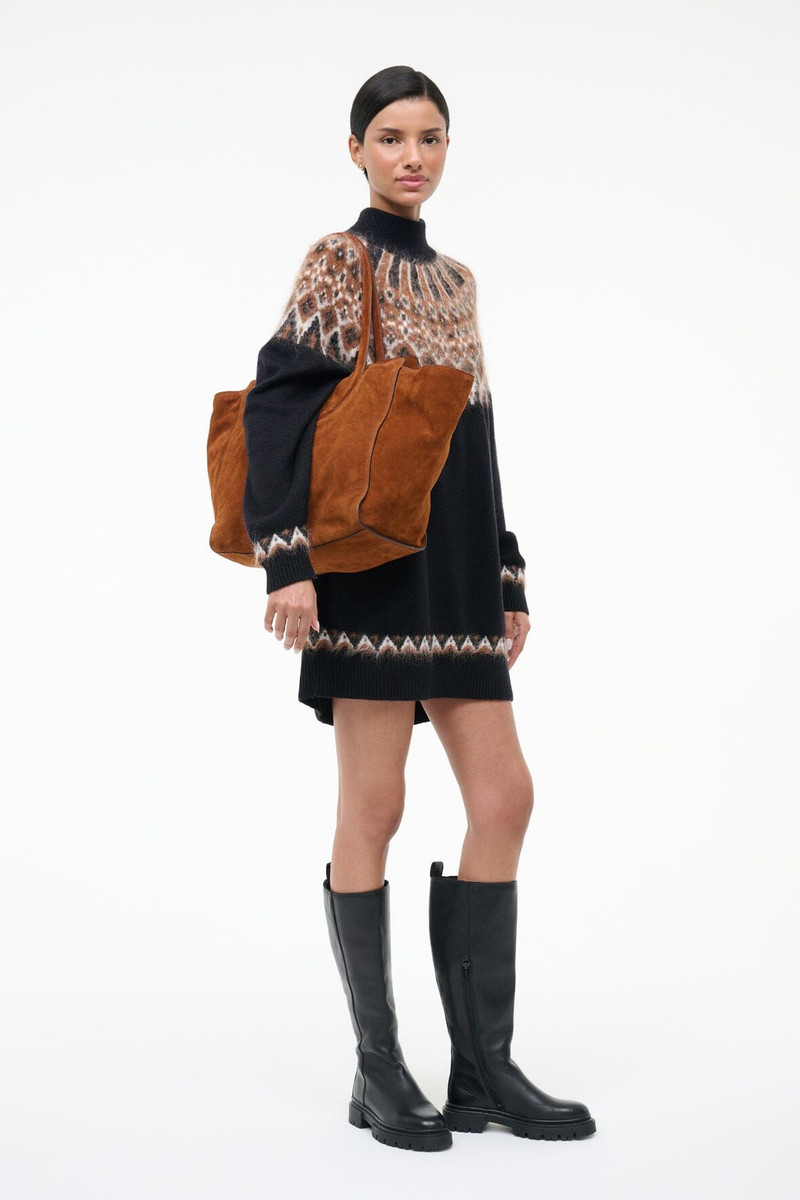 STAUD STAUD MAUDE TOTE BAG TABAC SUEDE outlook