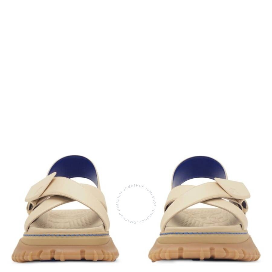 Burberry Equestrian Knight Crossover Leather Sandals - 2