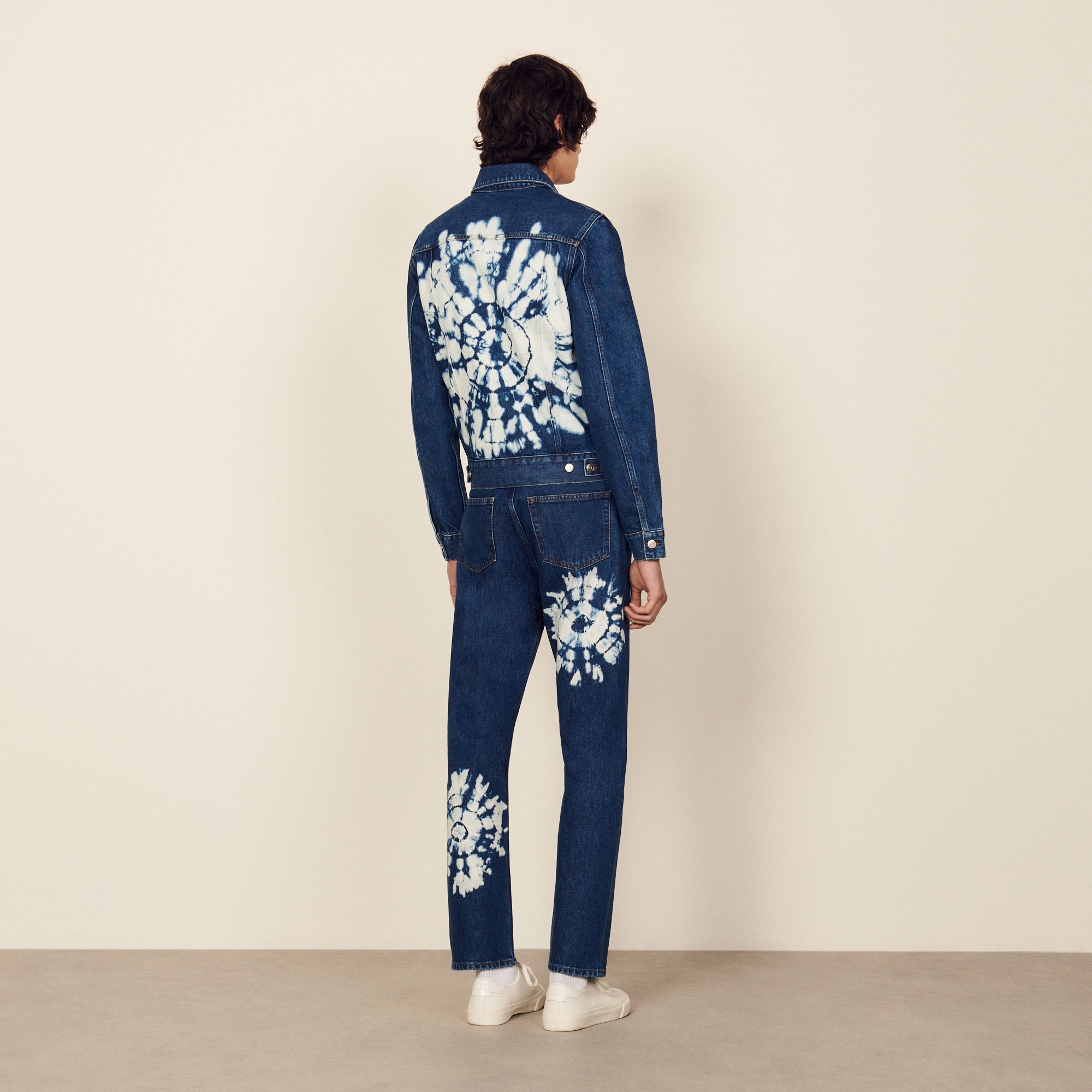 Denim jacket with tie-dye back - 3